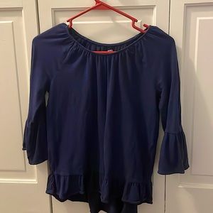 Adorable navy blue shirt!